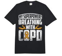 My Superpower Breathing with COPD Comfort Colors Adult Heavyweight T-Shirt