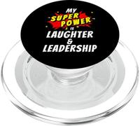 My SuperPower is Laughter & Leadership for Office Colleague PopSockets PopGrip for MagSafe