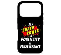 My SuperPower is Positivity & Perseverance Comic Positivity Case for iPhone 17 Pro