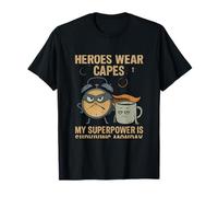My Superpower is Surviving Monday Coffee Hero T-Shirt