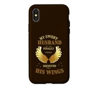 My Sweet Husband Angel Wings First-time Young Senior Widows Case for iPhone X/XS