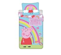 My sweety pop - Baby Bedding Set Peppa Pig - 2 Pieces - Child - Duvet Cover - Reversible - 140 x 200 cm - Pillowcase - 70 x 90 cm Bedding - 100% Cotton