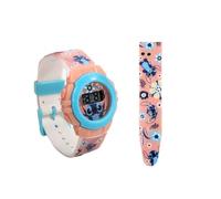 My sweety pop - Children's Digital Watch - School, Kindergarten, Daycare - Holidays - Gift Idea - Adjustable Bracelet, Stitch - Beige/Blue, Childhood