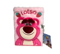 My sweety pop | Disney Pixar Toy Story Lotso Plush Diary | Secret Journal with Padlock and 2 Keys | A5 Size Soft and Fluffy | Birthday Gift for Girls and Boys | Official Stationery
