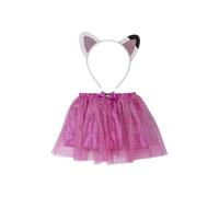 My sweety pop | Gabby and the Magic House Costume Set | Pink Tulle Tutu and Cat Ears Headband | Girls Birthday Costume 3-6 Years | Theme Party Accessory and Creative Play