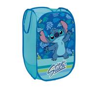 My sweety pop Lilo and Stitch Children's Laundry Basket | Rectangular Textile Organizer | Foldable Toy Bin with Handles | 36 x 36 x 58 cm | Disney Blue Bedroom Decoration