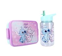 My sweety pop Lunch Set - Snack Box + Bottle - Lunch Box - Hydration - Stitch - For Kids - Nursery, Kindergarten, School, Holiday, Meal, For Girls, Blue - Gift Idea