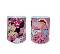 My sweety pop Minnie Mouse Pink Metal Money Box - School - Coin Storage - 12cm - Gift Idea