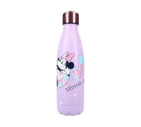 My sweety pop - Minnie Mouse Stainless Steel Water Bottle - Child - Adult - Teen - Meal - 22.5 cm - 700 ml - Hydration - Gift Idea - Bottle - Purple