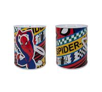My sweety pop Spiderman Red and Blue Metal Money Box - School - Coin Storage - 12 cm - Gift Idea