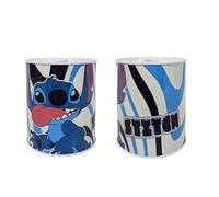 My sweety pop Stitch Metal Money Box Blue - School - Coin Storage - 12cm - Gift Idea