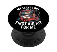 My Tackle Box Has a First Aid Kit Summer Saltwater Fishing PopSockets Adhesive PopGrip