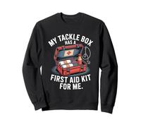 My Tackle Box Has a First Aid Kit Summer Saltwater Fishing Sweatshirt