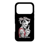 My Tattoos Don't Like You Either Tattoo Devil Middle Finger Case for iPhone 17 Pro