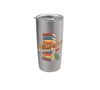 My TBR Pile is A Safety Hazard Funny Book Lover Bookworm Stainless Steel Insulated Tumbler
