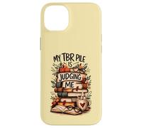 My TBR Pile Is Judging Me Funny Book Lover Humor Bookie Case for iPhone 14 Plus