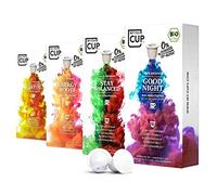 My Tea Cup Wellness Box - Premium 100% Organic Tea Capsules - 4 Selection of Strong Flavours, 10 Pods Per Boxed Variety - Herbal Teas Compatible with Nespresso®³ Machines - Fine Gift for All Occasions