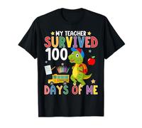 My Teacher Survived 100 Days of Me 100th Day of School Dino T-Shirt