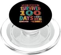 My Teacher Survived 100 Days Of Me Kids 100 Days Of School PopSockets PopGrip for MagSafe