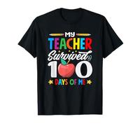 My Teacher Survived 100 Days of Me Student School T-Shirt