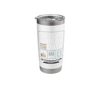 My Team Runs on Data and Determination Data Scientist Stainless Steel Insulated Tumbler