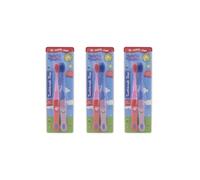 My Teeth Time Peppa Pig Toothbrush Duo, Dental Care, for Kids Aged 4-6 Years, Twin Pack, Soft Toothbrush, Peppa and George Design, Multicoloured, 1 x Duo Pack