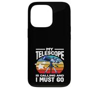 My Telescope Is Calling Astronomy Stargazing Retro Case for iPhone 13 Pro