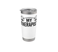 My Therapist Barbell Funny Workout Weight Lifting Stainless Steel Insulated Tumbler