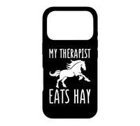 My Therapist Eats Hay Funny Horse Lover Horse Rider Case for iPhone 17 Pro