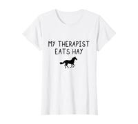 My Therapist Eats Hay, Horse, Equestrian, Horse Lover T-Shirt