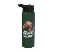 My Therapist Eats Hay Stainless Steel Insulated Water Bottle