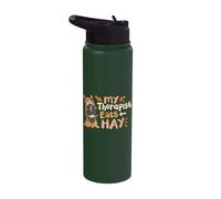 My Therapist Eats Hay Stainless Steel Insulated Water Bottle