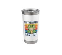 My Therapist Gave Up Frog Coffee Stainless Steel Insulated Tumbler