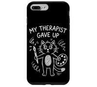 My Therapist Gave Up Funny Artist Cat Painting Therapy Humor Case for iPhone 7 Plus/8 Plus