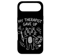 My Therapist Gave Up Funny Artist Cat Painting Therapy Humor Case for iPhone Air