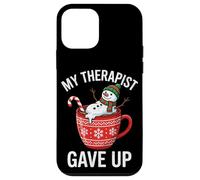 My Therapist Gave Up Funny Melting Snowman Christmas Meme Case for iPhone 12 mini