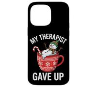 My Therapist Gave Up Funny Melting Snowman Christmas Meme Case for iPhone 14 Pro Max