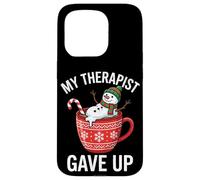 My Therapist Gave Up Funny Melting Snowman Christmas Meme Case for iPhone 15 Pro