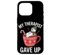 My Therapist Gave Up Funny Melting Snowman Christmas Meme Case for iPhone 16 Pro