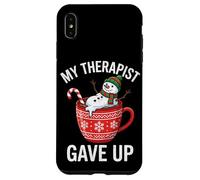 My Therapist Gave Up Funny Melting Snowman Christmas Meme Case for iPhone XS Max