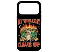 My Therapist Gave Up Funny Raccoon Dumpster Fire Retro Case for iPhone 17 Pro Max