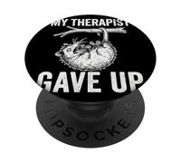My Therapist Gave Up Funny Screaming Possum Opossum Meme PopSockets Adhesive PopGrip
