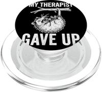 My Therapist Gave Up Funny Screaming Possum Opossum Meme PopSockets PopGrip for MagSafe