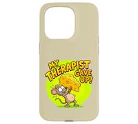 My Therapist Gave Up On Me Funny Mouse Cheese Case for iPhone 15 Pro