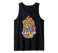 My Therapist Gave Up Raccoon Sitting in A Burning Trash Can Tank Top