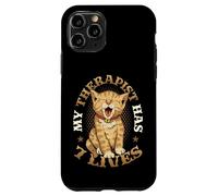 My Therapist Has 7 Lives Cat Lover Case for iPhone 11 Pro