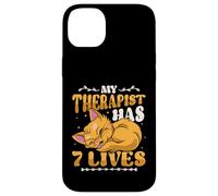 My Therapist Has 7 Lives Cat Lover Case for iPhone 14 Plus