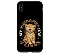 My Therapist Has 7 Lives Cat Lover Case for iPhone XS Max
