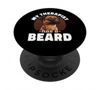 My Therapist Has A Beard Brussels Griffon Dog Parent PopSockets Adhesive PopGrip