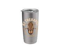 My Therapist Has Ears and Grows in Rows Corn Lover Stainless Steel Insulated Tumbler